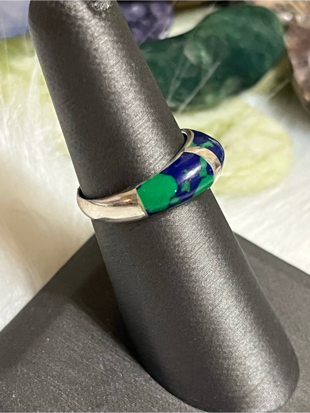 Sterling Azurite Ring - Picture 2 of 14
